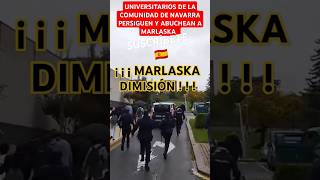 🇪🇸 UNIVERSITARIOS DE LA COMUNIDAD DE NAVARRA PERSIGUEN A MARLASKA 🇪🇸 shorts viral navarra españa [upl. by Serra]