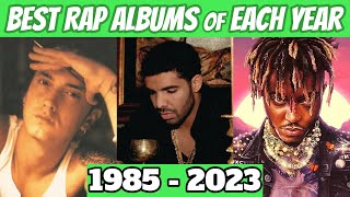 Best Rap Albums Of Each Year 1985  2023 [upl. by Euqinu523]