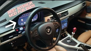 INSANE INTERIOR MOD FOR YOUR E9X  ID4MOTION DIGITAL CLUSTER DIYREVIEW [upl. by Eceertal]