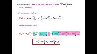 TD  Exercice corrigé Cinématique du point matérielSerret Frenet [upl. by Nalda952]