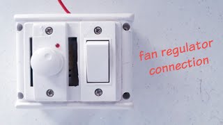 fan regulator connection kaise kare  regulator connection of fan  fan connection [upl. by Aixela]