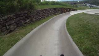 Alpine Slide in Stowe Vermont  7410  GoPro HD Headcam [upl. by Aeht108]