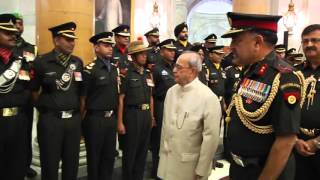 President meets Territorial Army Officer [upl. by Anthea]