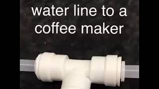 Coffee Maker Water Line Instructions [upl. by Eek]