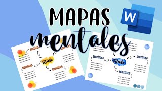 CÓMO HACER MAPAS MENTALES EN WORD ✅ FÁCILES Y BONITOS  Plantillas gratis [upl. by Duj622]