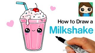 How to Draw a Milkshake Easy [upl. by Atiekan309]