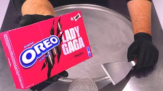 Pink OREO  Ice Cream Rolls  ASMR [upl. by Ardnod]