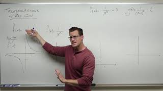 Graphing Rational Functions with Transformations Precalculus  College Algebra 39 [upl. by Saffren750]