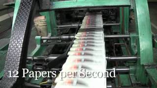 Newspaper printing press at work [upl. by Riesman655]