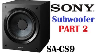 SONY SACS9 Subwoofer PART 2 DEMO [upl. by Taryn695]