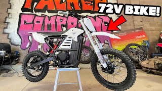 New Ultimate 72V Electric Pitbike SO FAST [upl. by Nalod]