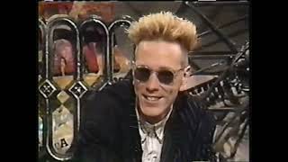 Johnny Rotten of PIL Public Image Ltd interview on MTV 120 Minutes with Dave Kendall 19891023 [upl. by Nalahs]