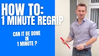 How to Put on a Golf Grip in 1 minute yes 1 minute [upl. by Norine580]