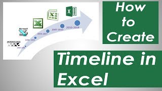 Steps to Create Timeline in Excel [upl. by Selway]