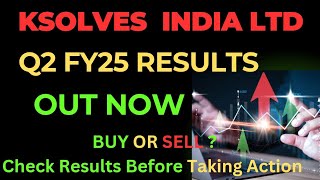 KSOLVES India Ltd Q2 Results 2025 😱  Ksolves Share Latest News [upl. by Lithea]