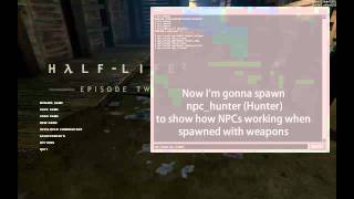 Half Life 2 How to spawn NPCs with Weapons [upl. by Adav6]