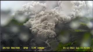 Pyroclastic Flow destroyed Semeru CCTV 4 Dec 2022 [upl. by Amberly]