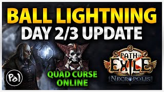 PoE 324 Ball Lightning Archmage Day 23 Update  FearedMaven Down [upl. by Obie]