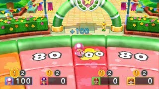 Mario Party 10 Mario Party 191 Toadette vs Waluigi vs Mario vs Daisy Mushroom Park Master Difficult [upl. by Sato]