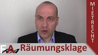 Räumungsklage für Vermieter vom Anwalt erklärt I Rechtsanwalt Bredereck [upl. by Lucic]