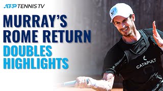 Novak Djokovic amp Andy Murray Practice CourtLevel Highlights  Rome 2021 [upl. by Nerro]