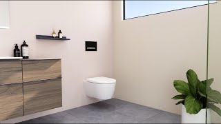 Geberit iCon wall hung Rimfree WC  Installation [upl. by Ainaj]