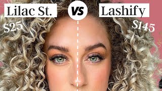 AT HOME LASH EXTENSIONS BATTLE LASHIFY VS LILAC ST [upl. by Twum250]