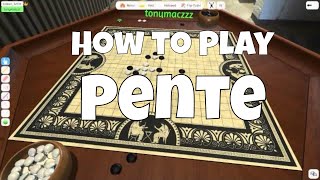 How to Play Pente aka Go Bang [upl. by Shanahan]