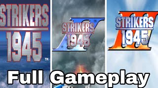 Strikers 1945 123 Full Gameplay Walkthrough  All Bosses [upl. by Gabbey]