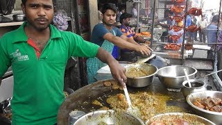 Indian People Enjoying Famous Lucknowi Biryani amp Chicken Kebab  Street Food Lucknow India [upl. by Oicanata742]