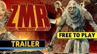 ZMR Zombies Monsters Robots  Tráiler del Juego en Español [upl. by Llorrad]