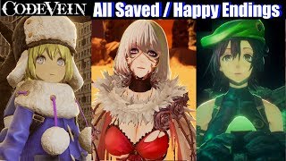 Code Vein  Everyone Saved  Happy Ending Eva Nicola Emily Aurora [upl. by Avra]