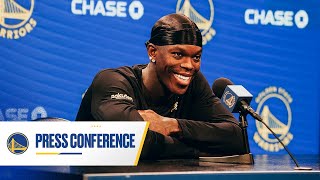 Dennis Schröders First Press Conference as a Golden State Warrior [upl. by Mott]