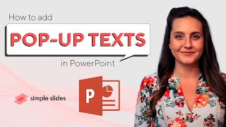 How to Add Popup Text in PowerPoint [upl. by Nois]