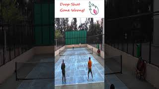 Drop Shot Gone Wrong tennis tennisshorts tennisreels dropshot missed tennisshot [upl. by Oilcareh]