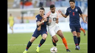 Thailand 14 India AFC Asian Cup UAE 2019 Group Stage [upl. by Shoifet627]