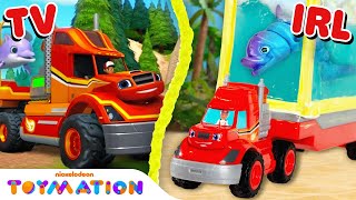 Big Rig Blaze Brings A Dolphin Home  Blaze and the Monster Machines Toys  Toymation [upl. by Ciapas863]