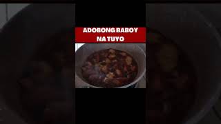 Adobong Baboy na Tuyo Ingredients in description adobo [upl. by Arlen761]