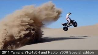 2011 Yamaha YFZ450R amp Raptor 700 SE ATVs  MotoUSA [upl. by Blum]