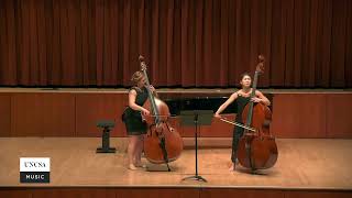 Bottesini Gran Duetto No 2  Nina DeCesare Mikyung Sung double basses [upl. by Tadd688]