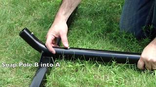 3Beam Hammock Stand Assembly no tools by Hammock Universe [upl. by Cornela629]