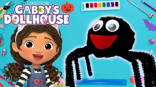 A Fun amp Spooky Spider Craft for Halloween  GABBYS DOLLHOUSE TOY PLAY ADVENTURES [upl. by Tresa]