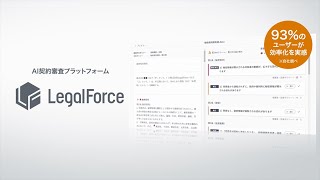 AI契約審査プラットフォーム「LegalForce」紹介動画15秒 [upl. by Ramberg641]