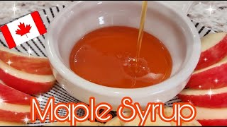 Easy Homemade Maple SyrupPancake SyrupGolden Syrup3 ingredients Syrup Recipe By I Cook You Eat [upl. by Asihtal]