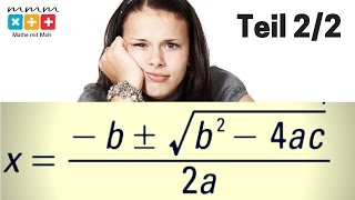 DiskriminanteABCFormelMitternachtsformelQuadratische Gleichungen lösenTeil 2 [upl. by Amos]