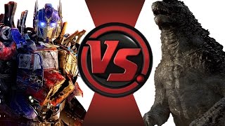 OPTIMUS PRIME vs GODZILLA Cartoon Fight Club Episode 12 [upl. by Aicsila]