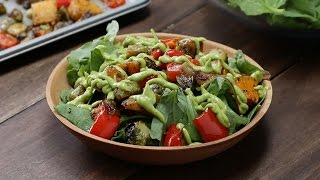 Roasted Veggie Salad With Avocado Dressing [upl. by Monahon]