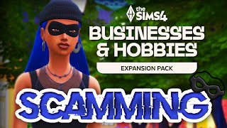 SCAMMIN in The Sims 4 Businesses amp Hobbies 🤑 Stealing Pickpocketing amp MORE [upl. by Nita]