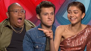 Tom Holland And Zendaya Discuss quotSerious Romancequot In SpiderMan Far From Home  PopBuzz Meets [upl. by Elem]