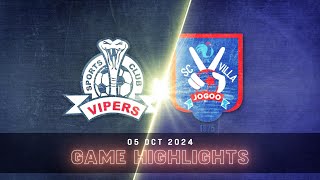 EXTENDED HIGHLIGHTS  Vipers SC 21 SC Villa Jogoo  StarTimes UPL MD4 2425 [upl. by Ecirtaeb]